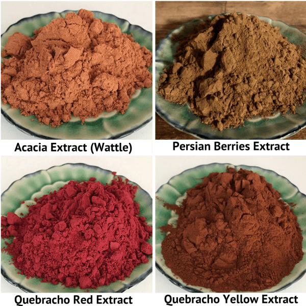 More tannins that give color